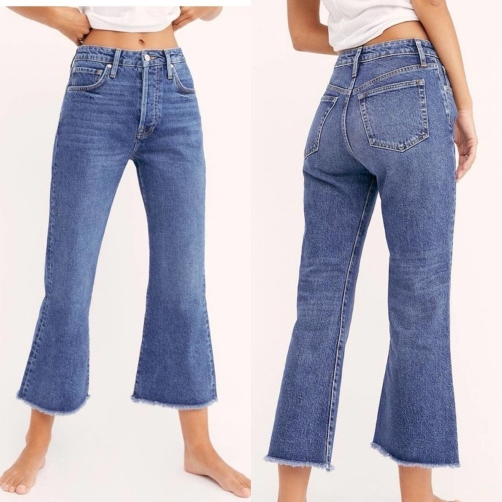 Free People We The Free Stella Kick Flare Jeans High Rise Size 28